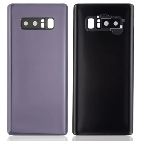 Samsung Galaxy Note 8 / Back Glass with Camera Lens / (With Logo) (Aftermarket Plus) / Orchid Gray